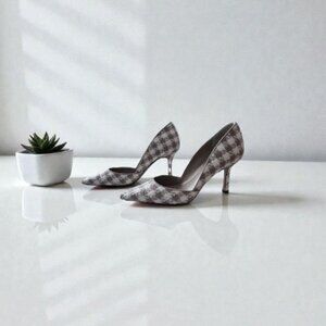 Ann Taylor Patterned Fabric Heels - Size 8.5